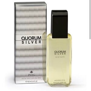 Quorum Silver EDT 3.4oz Men Antonio Puig New Sealed